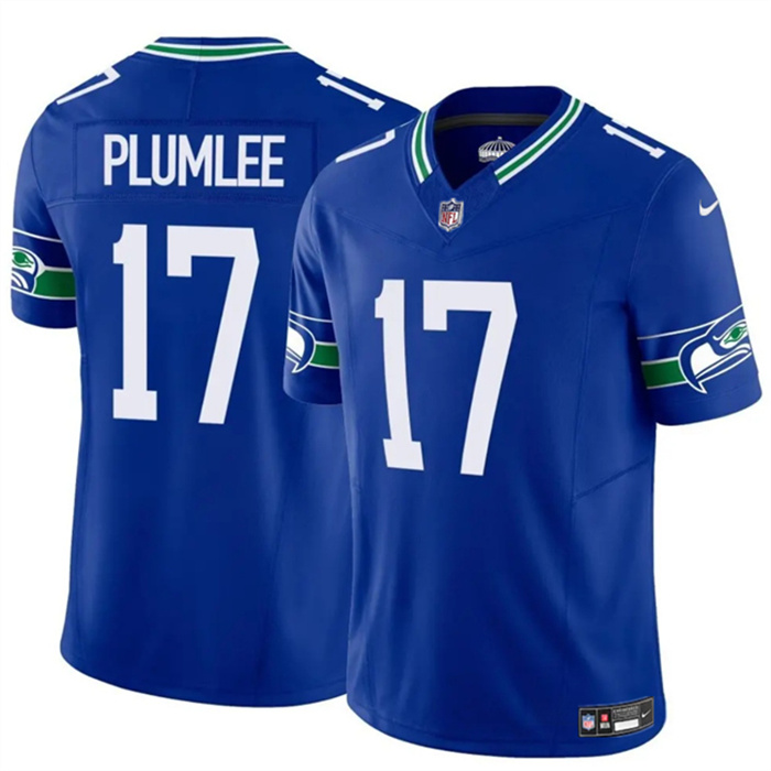 Personalized Men’s Seattle Seahawks #17 John Rhys Royal 2024 F.U.S.E Throwback Limited Stitched Football Jersey