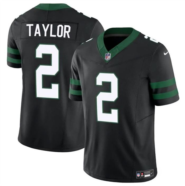 Personalized Men’s New York Jets #2 Tyrod Taylor Black 2024 F.U.S.E. Untouchable Limited Stitched Jersey