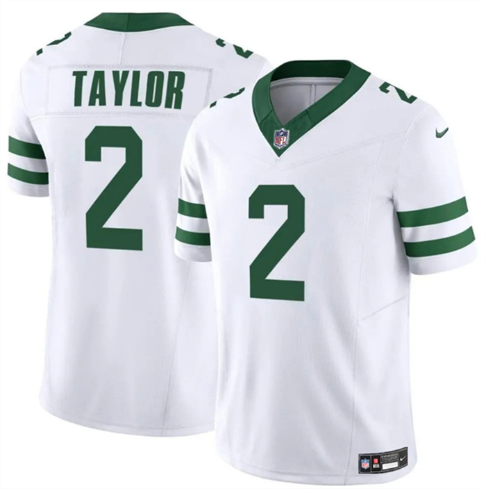 Personalized Men’s New York Jets #2 Tyrod Taylor White 2024 F.U.S.E. Untouchable Limited Stitched Jersey
