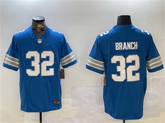Personalized Men’s Detroit Lions #32 Brian Branch Blue 2024 F.U.S.E. Limited Stitched Jersey