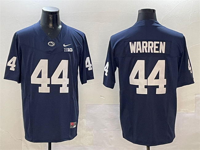 Personalized Men’s Penn State Nittany Lions #44 Davis Warren Navy 2024 F.U.S.E. Limited Stitched Jersey