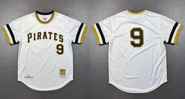 Personalized Men’s Pittsburgh Pirates #9 Bill Mazeroski 1971 White Cool Base Stitched Baseball Jersey