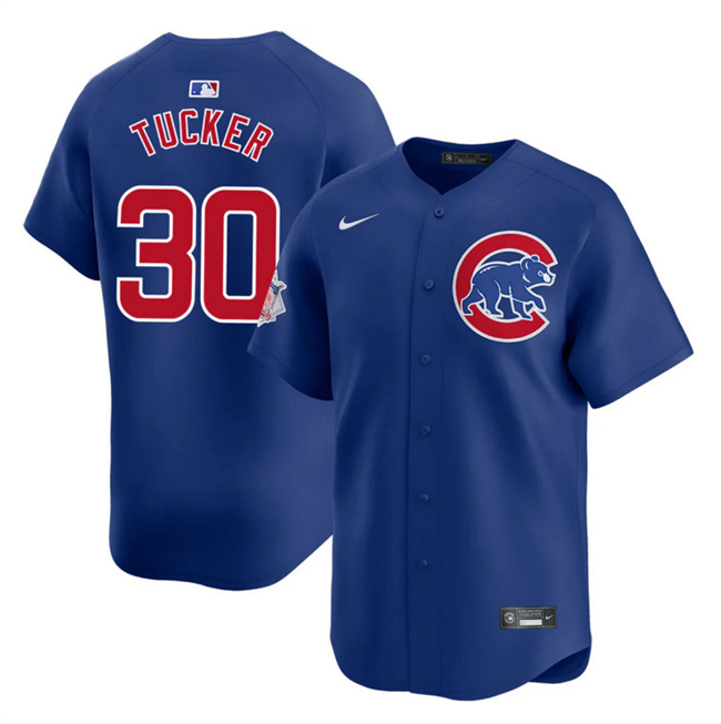 Personalized Men’s Chicago Cubs #30 Kyle Tucker Royal 2025 Limited Stitched Baseball Jersey