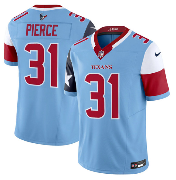 Personalized Men’s Houston Texans #31 Dameon Pierce Blue 2024 F.U.S.E. V5 Limited Stitched Football Jersey