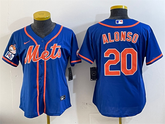 Personalized Women’s New York Mets #20 Pete Alonso Royal 2025 Spring Training Cool Base Stitched Baseball Jersey(Run Small)