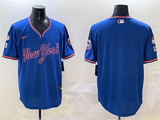 Personalized Men’s New York Mets Blank Royal 2025 Spring Training Stitched Baseball Jersey