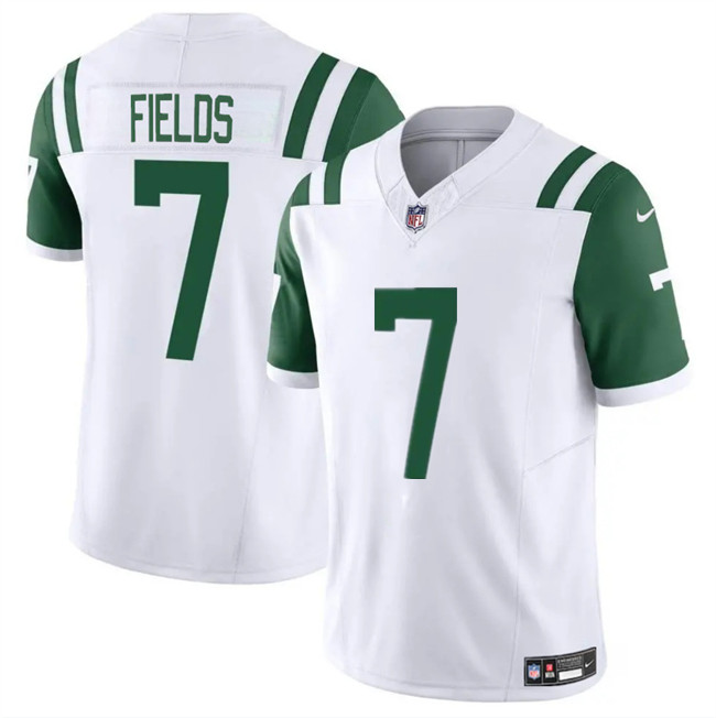 Personalized Youth New York Jets #7 Justin Fields White 2025 F.U.S.E. Limited Stitched Jersey