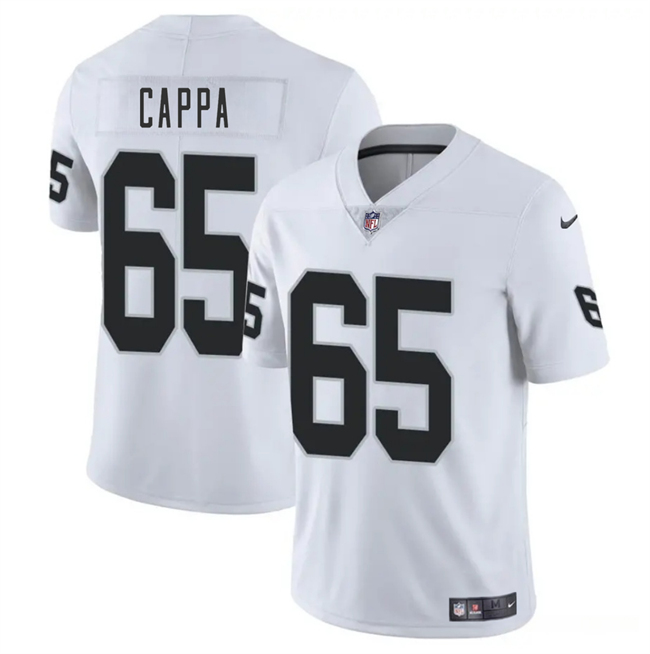 Personalized Men’s Las Vegas Raiders #65 Alex Cappa White 2025 Stitched Football Jersey