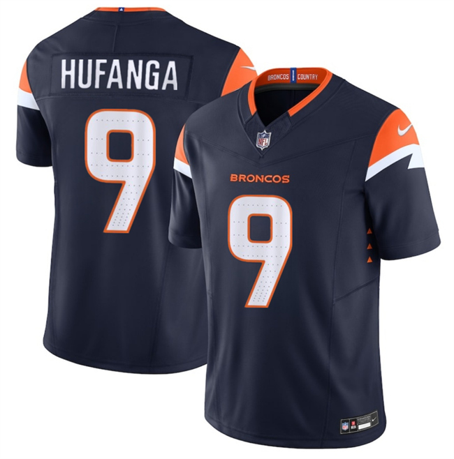 Personalized Men’s Denver Broncos #9 Talanoa Hufanga Navy 2024 F.U.S.E. Alternate Limited Stitched Football Jersey