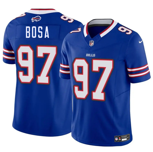 Personalized Men’s Buffalo Bills #97 Joey Bosa Blue 2025 F.U.S.E. Untouchable Limited Stitched Football Jersey