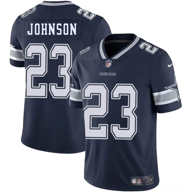 Personalized Men’s Dallas Cowboys #23 Buddy Johnson Navy Blue 2025 Untouchable Limited Stitched Football Jersey