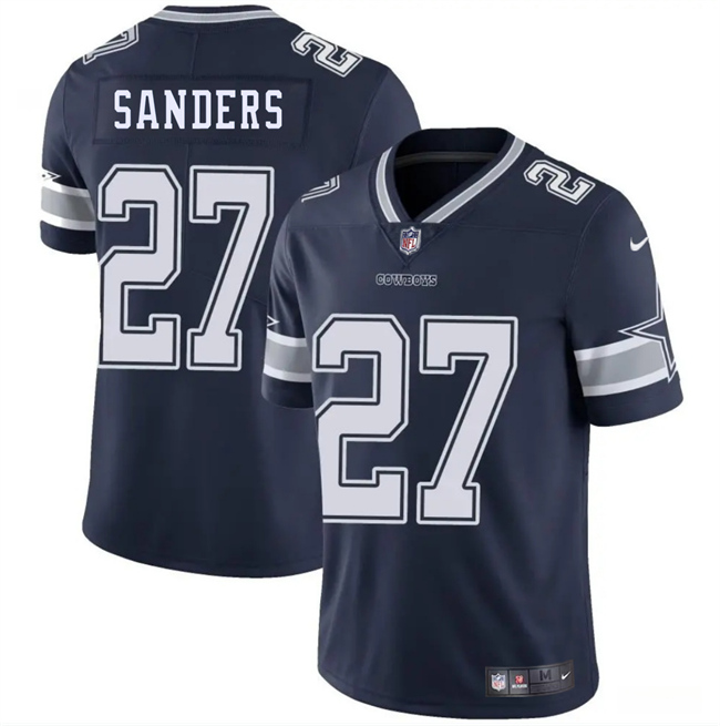 Personalized Men’s Dallas Cowboys #27 Miles Sanders Navy Blue 2025 Untouchable Limited Stitched Football Jersey