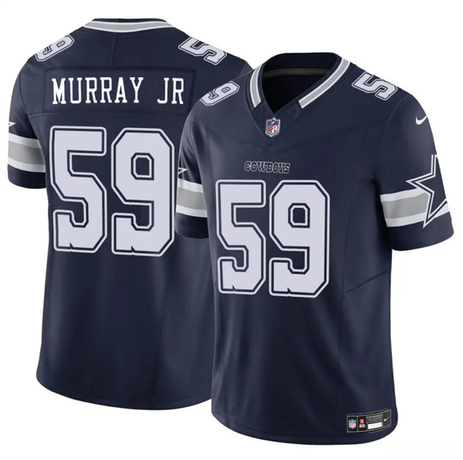 Personalized Men’s Dallas Cowboys #59 Kenneth Murray JR Navy 2025 F.U.S.E Untouchable Limited Stitched Football Jersey