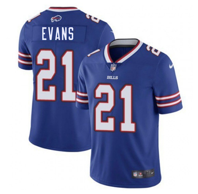 Personalized Men’s Buffalo Bills #21 Darrynton Evans Blue 2025 Untouchable Limited Stitched Football Jersey