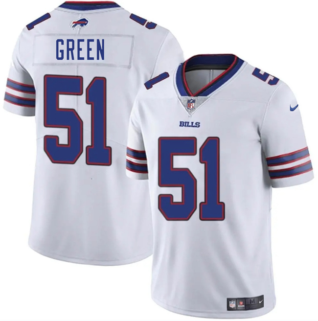 Personalized Men’s Buffalo Bills #51 Kendrick Green White 2025 Untouchable Limited Stitched Football Jersey