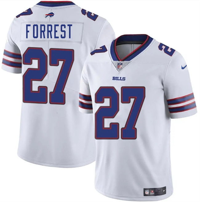Personalized Men’s Buffalo Bills #27 Darrick Forrest White 2025 Untouchable Limited Stitched Football Jersey