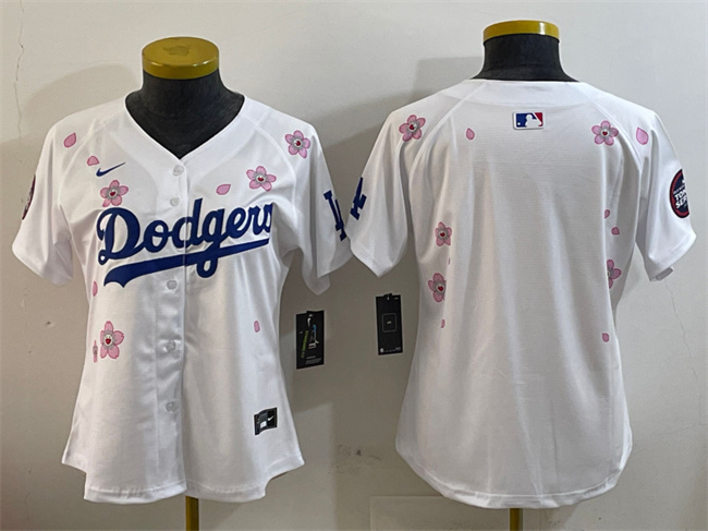 Personalized Youth Los Angeles Dodgers Blank White 2025 Tokyo Series Limited Stitched Baseball Jersey