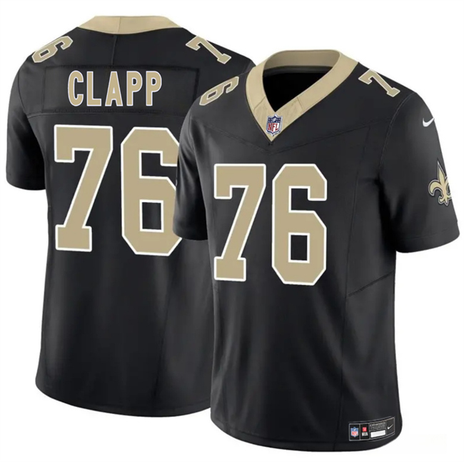 Personalized Men’s New Orleans Saints #76 Will Clapp Black F.U.S.E Limited Stitched Football Jersey