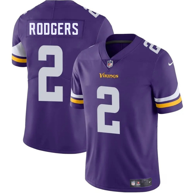 Personalized Men’s Minnesota Vikings #2 Isaiah Rodgers Purple 2025 Untouchable Limited Stitched Jersey