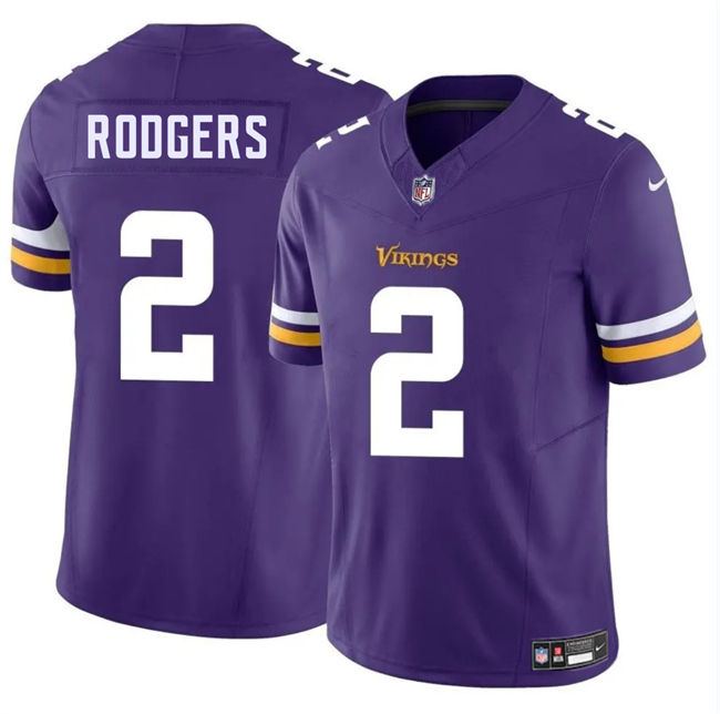 Personalized Men’s Minnesota Vikings #2 Isaiah Rodgers Purple 2025 F.U.S.E. Untouchable Limited Stitched Jersey