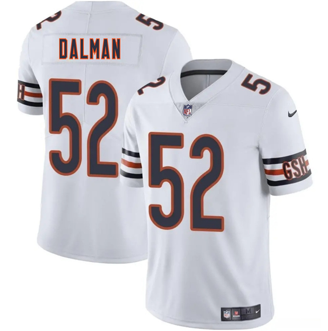 Personalized Men’s Chicago Bears #52 Drew Dalman White 2025 Stitched Football Jersey