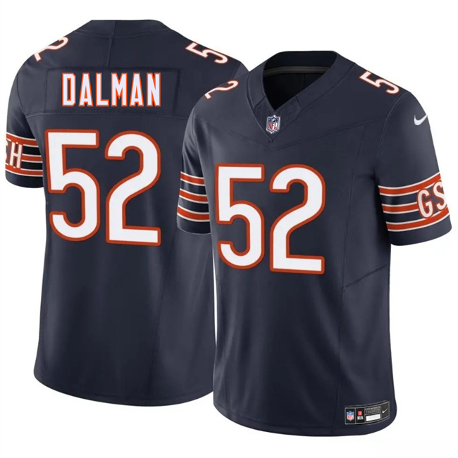 Personalized Men’s Chicago Bears #52 Drew Dalman Navy 2025 F.U.S.E. Stitched Football Jersey