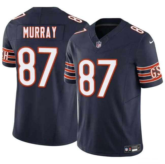 Personalized Men’s Chicago Bears #87 Jordan Murray Navy 2025 F.U.S.E. Stitched Football Jersey