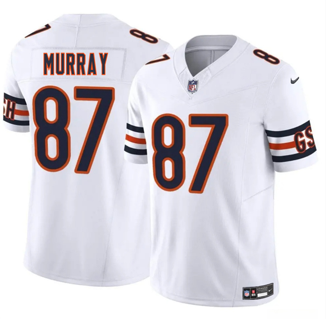 Personalized Men’s Chicago Bears #87 Jordan Murray White 2025 F.U.S.E. Stitched Football Jersey