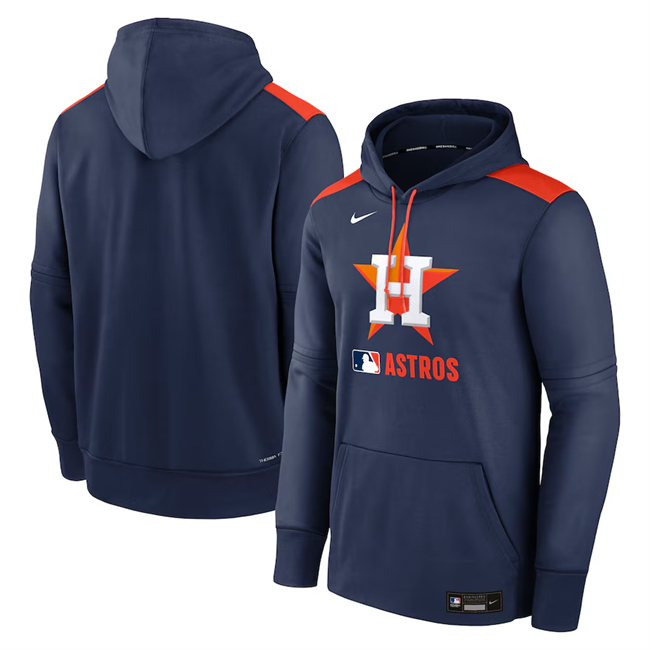 Personalized Men’s Houston Astros Navy Collection Performance Pullover Hoodie