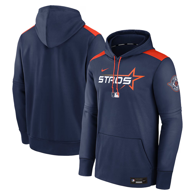 Personalized Men’s Houston Astros Navy 2025 City Connect Collection Performance Pullover Hoodie