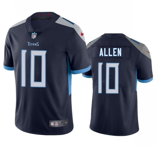 Personalized Men’s Tennessee Titans #10 Brandon Allen Navy 2025 Untouchable Stitched Jersey