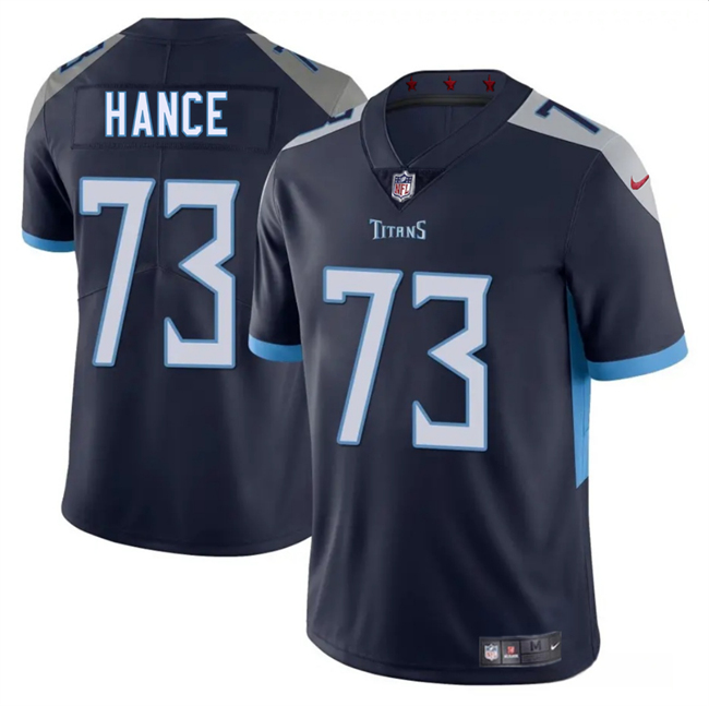 Personalized Men’s Tennessee Titans #73 Blake Hance Navy 2025 Limited Stitched Football Jersey