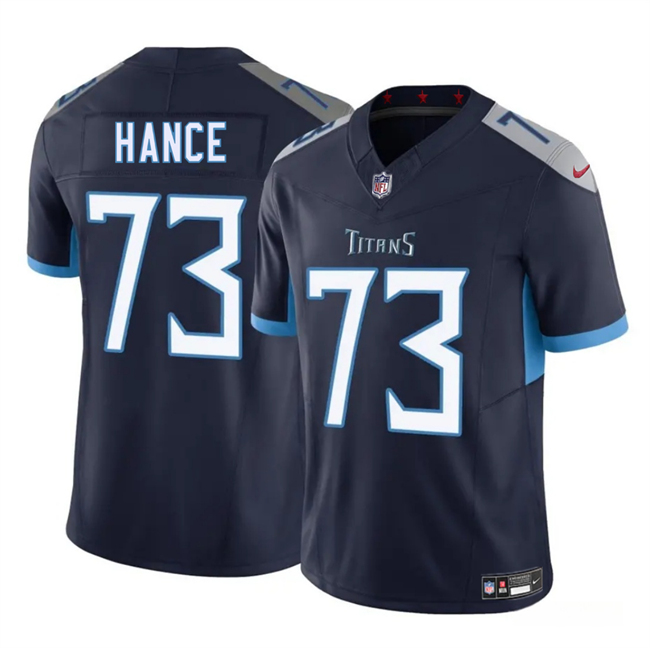 Personalized Men’s Tennessee Titans #73 Blake Hance Navy 2025 F.U.S.E. Limited Stitched Football Jersey