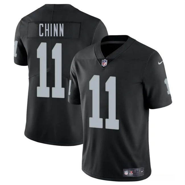Personalized Men’s Las Vegas Raiders #11 Jeremy Chinn Black 2025 Stitched Football Jersey
