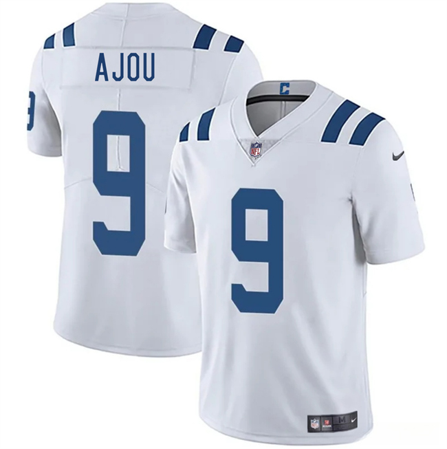 Personalized Men’s Indianapolis Colts #9 Ajou Ajou White 2025 Limited Stitched Football Jersey