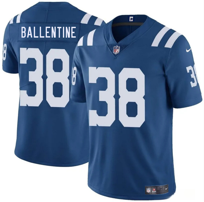 Personalized Men’s Indianapolis Colts #38 Corey Ballentine Blue 2025 Limited Stitched Football Jersey