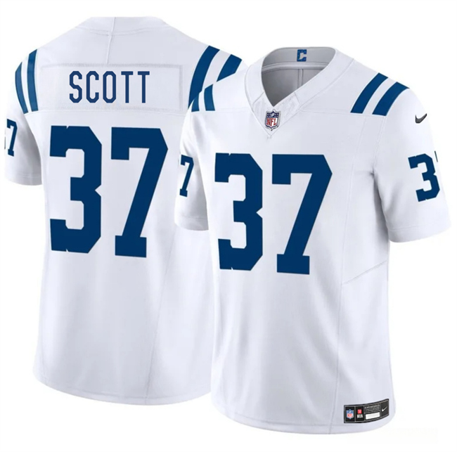 Personalized Men’s Indianapolis Colts #37 Daniel Scott White 2025 F.U.S.E. Limited Stitched Football Jersey