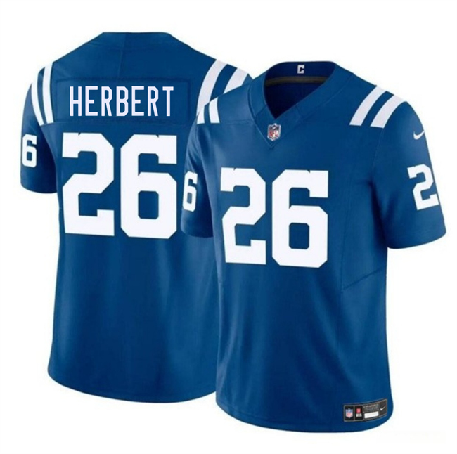 Personalized Men’s Indianapolis Colts #26 Khalil Herbert Blue 2025 F.U.S.E. Limited Stitched Football Jersey