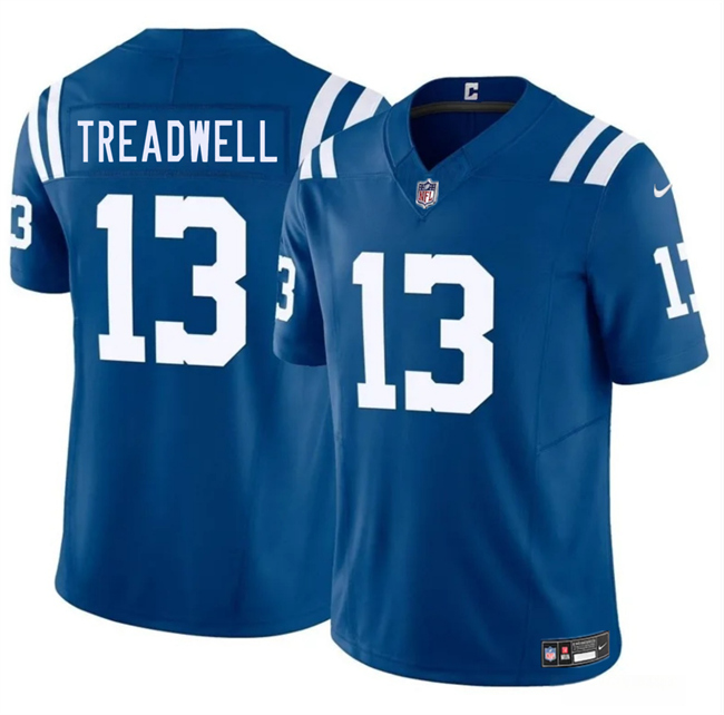 Personalized Men’s Indianapolis Colts #13 Laquon Treadwell Blue 2025 F.U.S.E. Limited Stitched Football Jersey