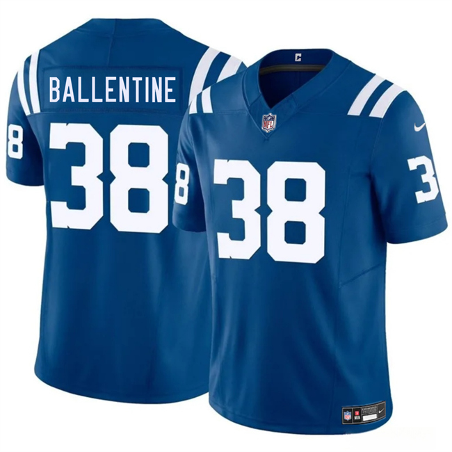 Personalized Men’s Indianapolis Colts #38 Corey Ballentine Blue 2025 F.U.S.E. Limited Stitched Football Jersey