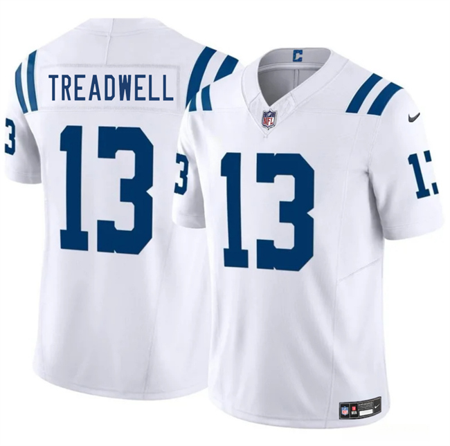 Personalized Men’s Indianapolis Colts #13 Laquon Treadwell White 2025 F.U.S.E. Limited Stitched Football Jersey