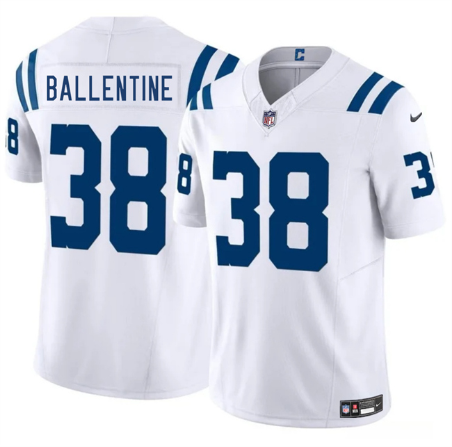 Personalized Men’s Indianapolis Colts #38 Corey Ballentine White 2025 F.U.S.E. Limited Stitched Football Jersey