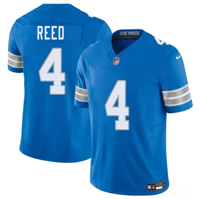 Personalized Men’s Detroit Lions #4 D.J. Reed Blue 2025 F.U.S.E. Limited Stitched Jersey