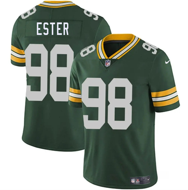 Personalized Men’s Green Bay Packers #98 James Ester Green 2025 Untouchable Limited Stitched Jersey