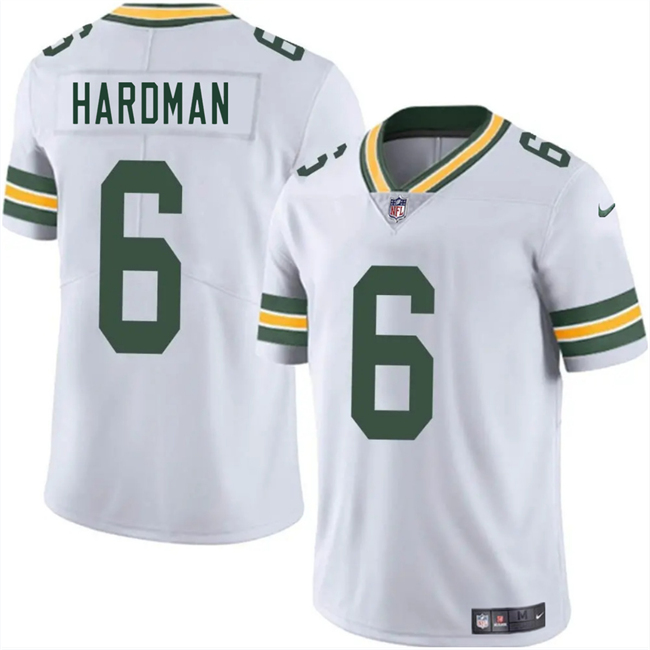 Personalized Men’s Green Bay Packers #6 Mecole Hardman White 2025 Untouchable Limited Stitched Jersey