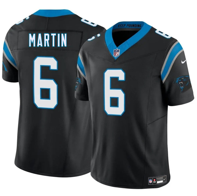 Personalized Men’s Carolina Panthers #6 Sam Martin Black 2025 F.U.S.E. Limited Stitched Football Jersey