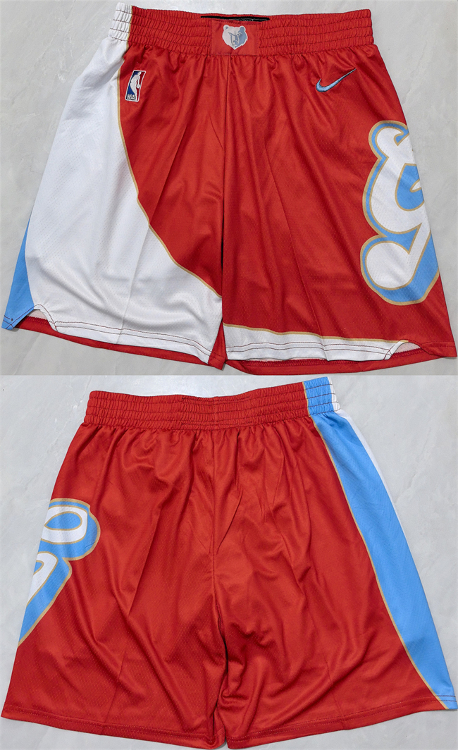 Personalized Men’s Memphis Grizzlies Red City Edition Shorts (Run Small)