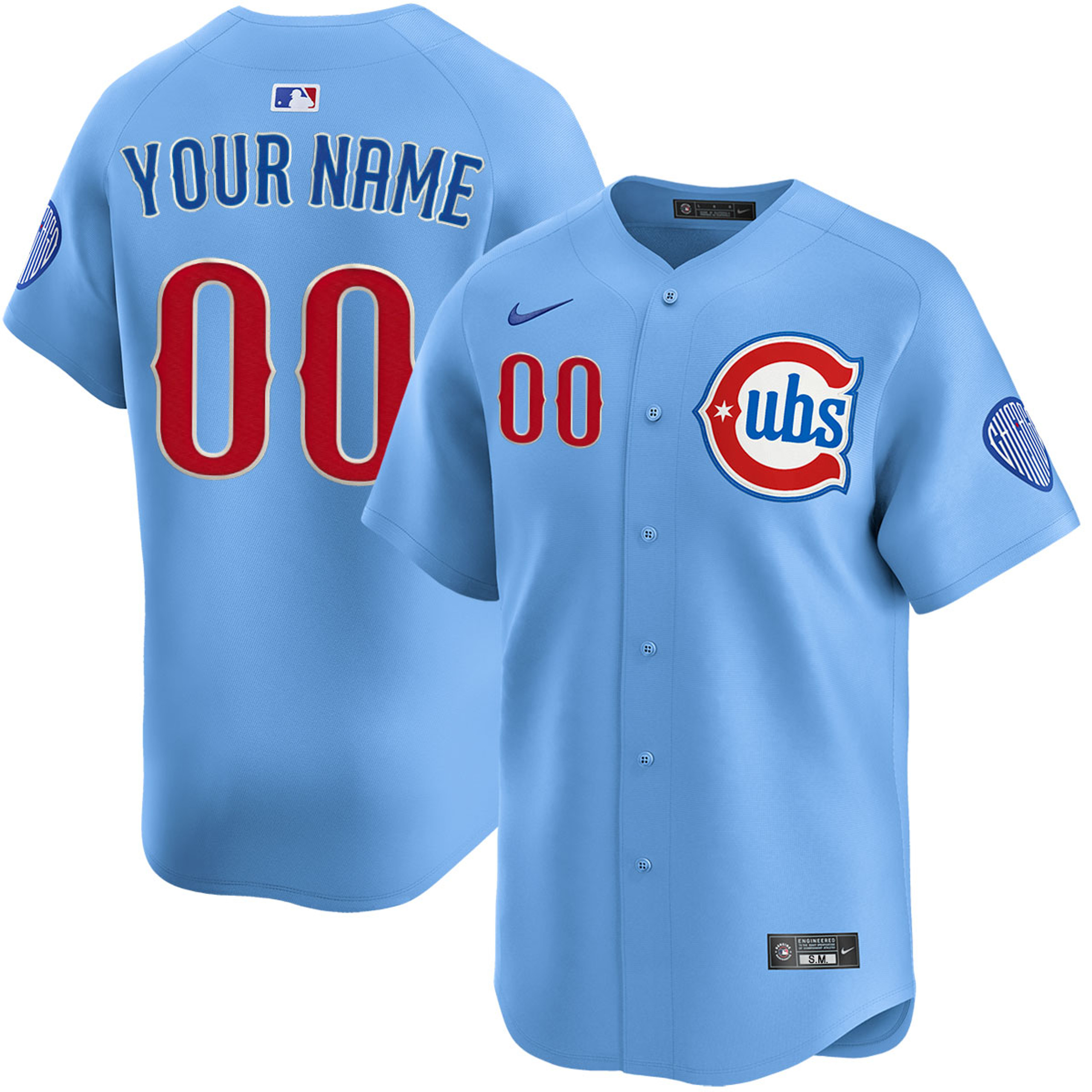Personalized Custom Name and Number Chicago Cubs 2024 25 2nd Alternate Limited Stitched Blues Baseball Jersey