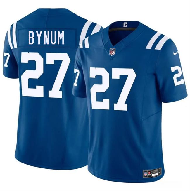 Personalized Men’s Indianapolis Colts #27 Cam Bynum Blue 2025 F.U.S.E. Limited Stitched Football Jersey