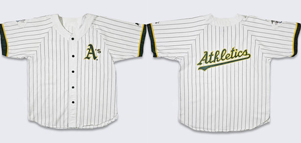 Personalized Men’s Oakland Athletics Blank White 90s Stitched Jersey